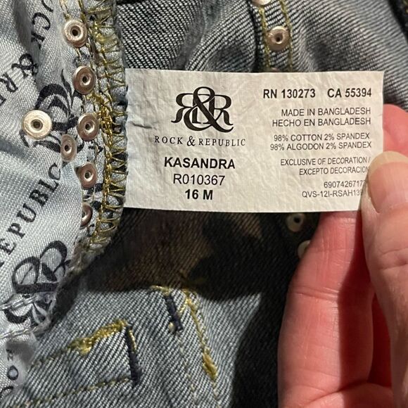 Rock & Republic Kasandra Boot Cut Jean Size 16 M NWT - Picture 11 of 16